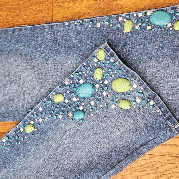 DG2 by Diane Gilman Embellished Jeans Size 12 P - Picture 7 of 7